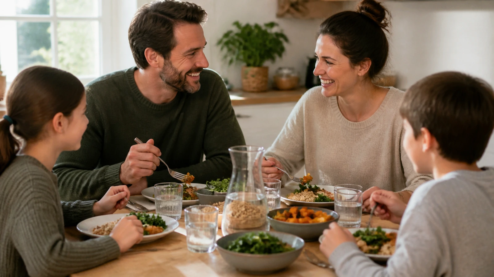 Illustration éditoriale pour « Équilibrer ses repas avec des repères simples »